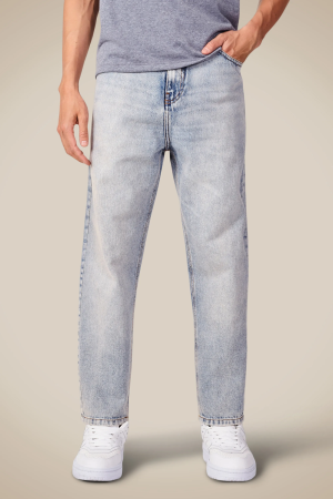 calca jeans relaxed nino